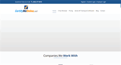 Desktop Screenshot of certifymeonline.net